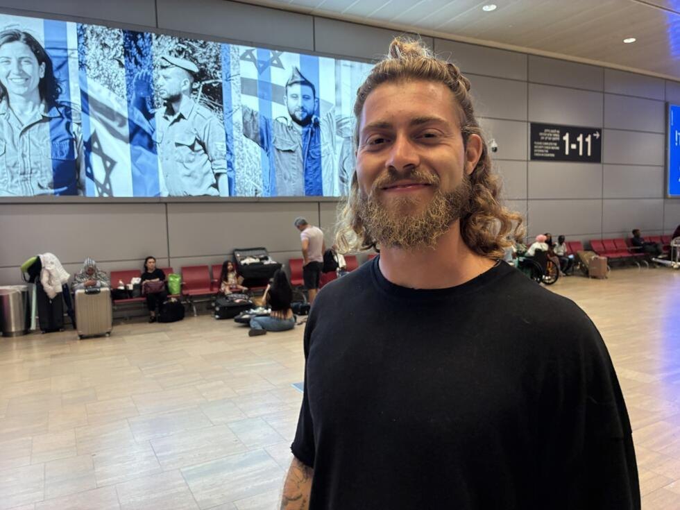 Lior Tapicer at Tel Aviv's Ben Gurion Airport
