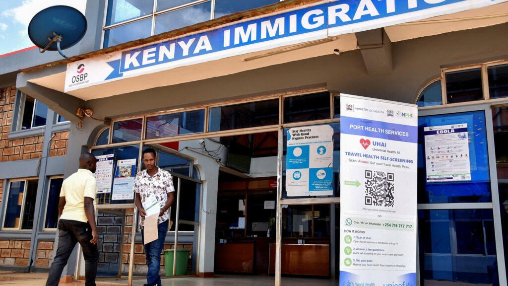 Travellers access port health services at the Busia One Stop Border Post, the crossing-point between Kenya and Uganda.